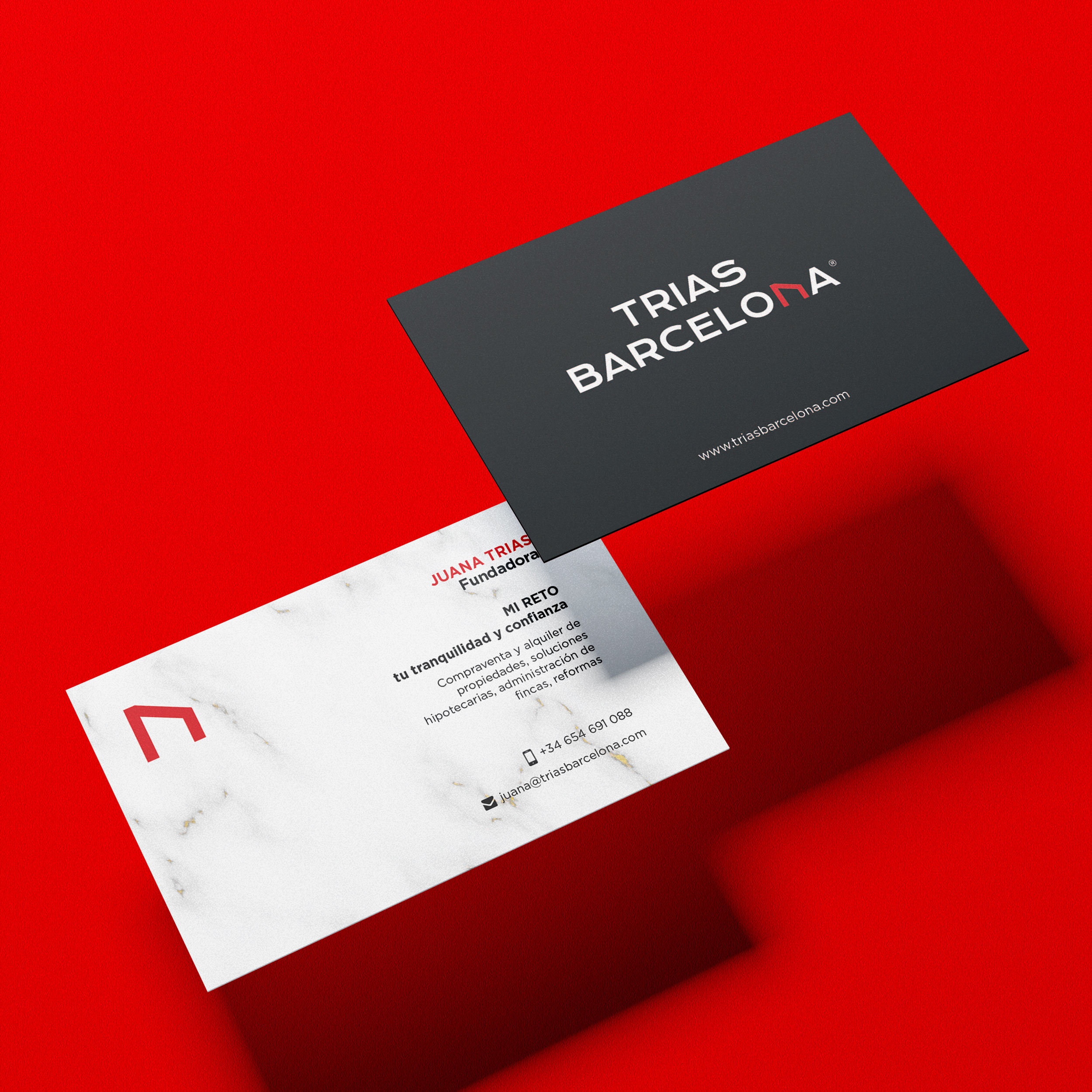 Tarjeta de visita Trias Barcelona